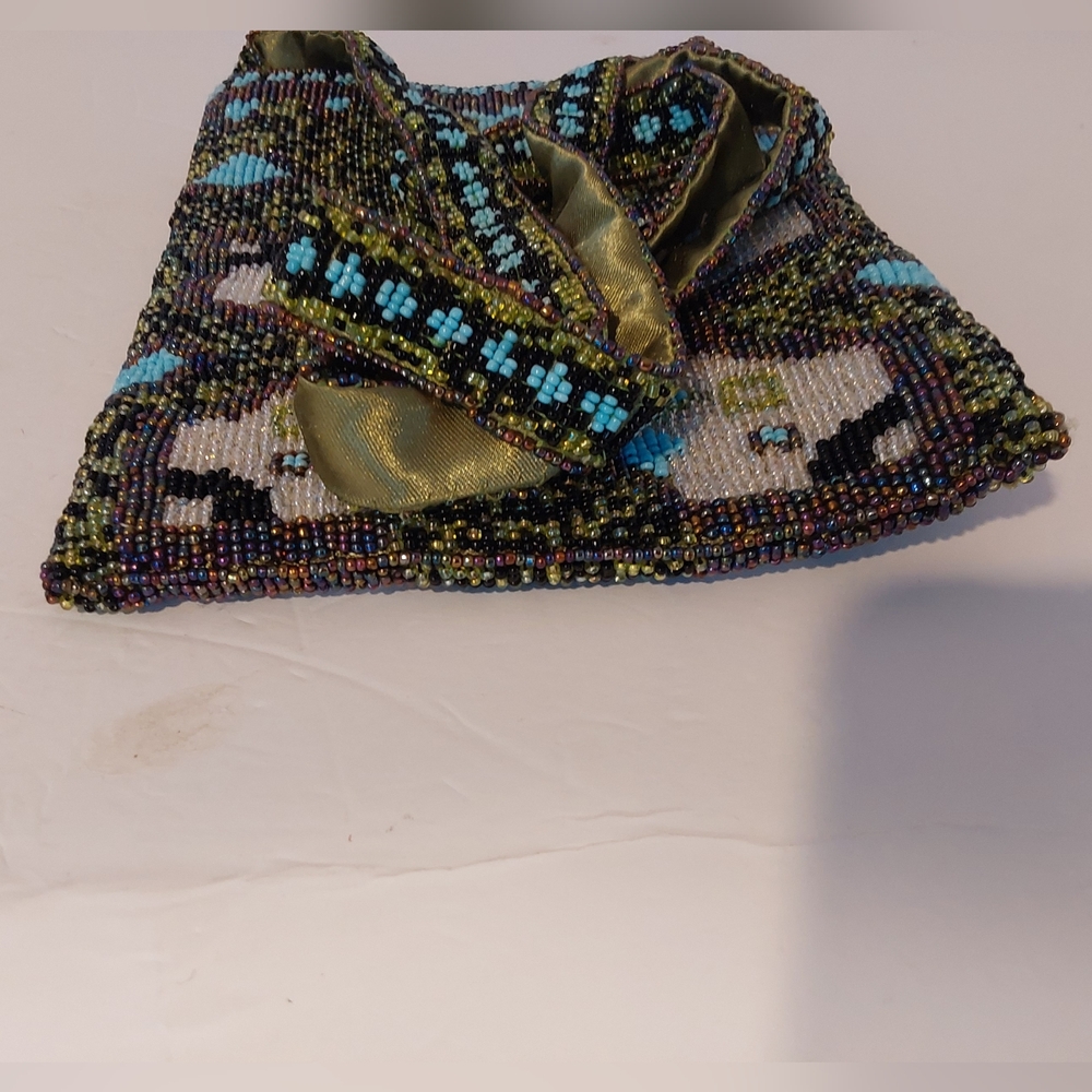 Y&S Original Beaded Zip Top Crossbody Shoulder Bag - Picture 11 of 11